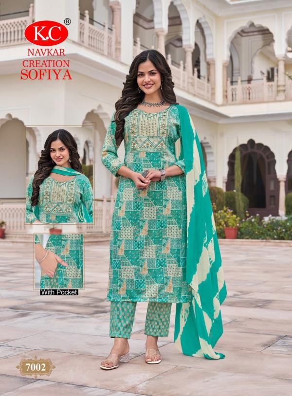 Kc Sofiya Vol 7 Capsule Printed Kurti bottom With Dupatta Collection